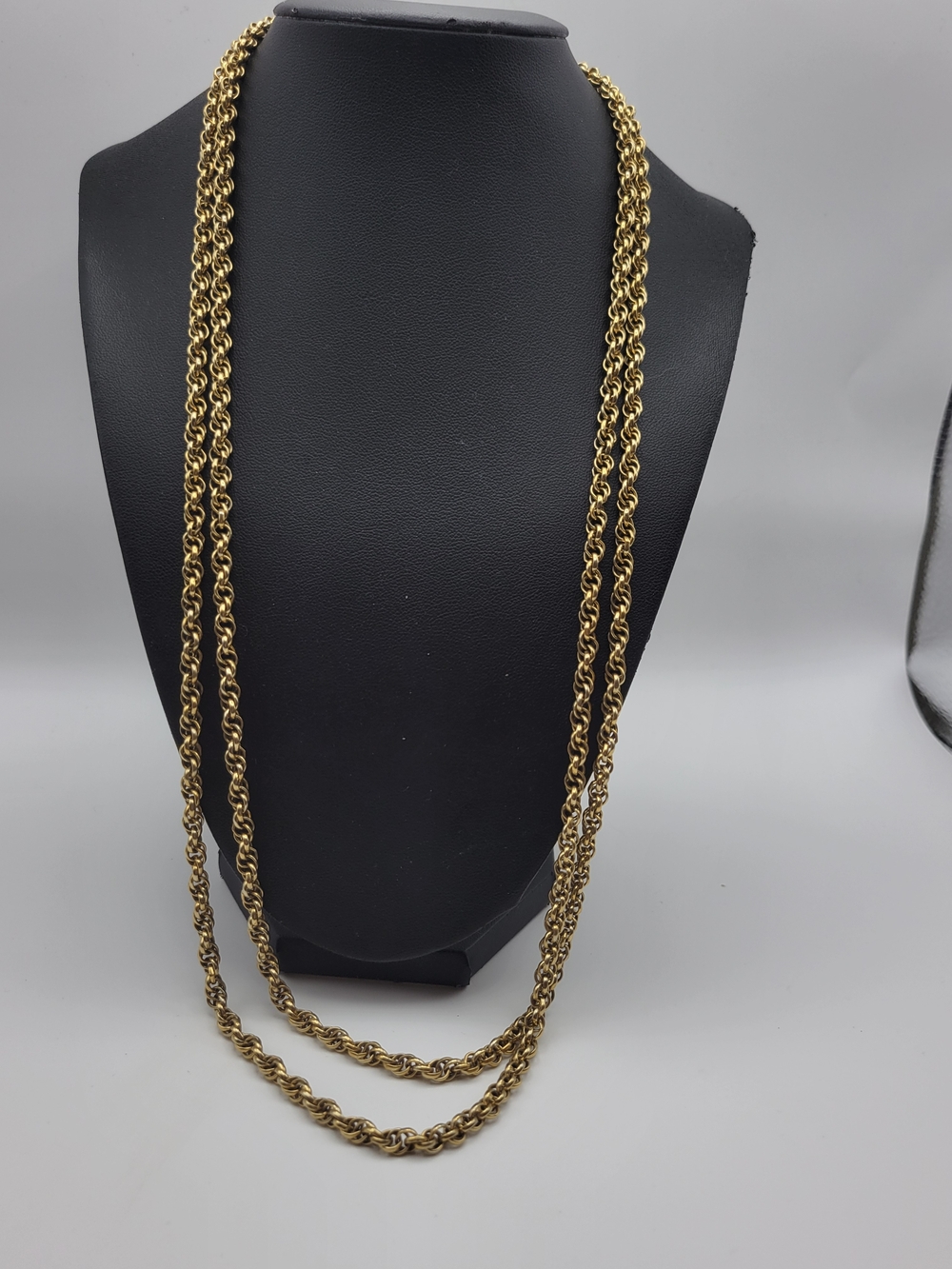 Gold-Tone Rope Chain Necklace Layered - Picture 4 of 6